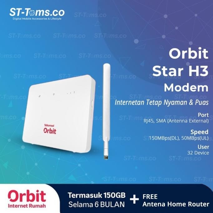 HUAWEI B313 ORBIT STAR H3 TELKOMSEL ORBIT 2.4GHZ LTE CAT 4 B 313 2004T