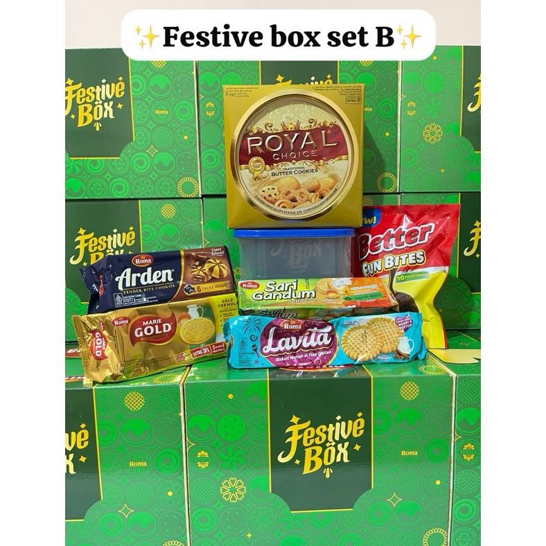 

Roma Festive Box Package | Hampers Roma | Hampers Lebaran 2026 | Parcel Lebaran