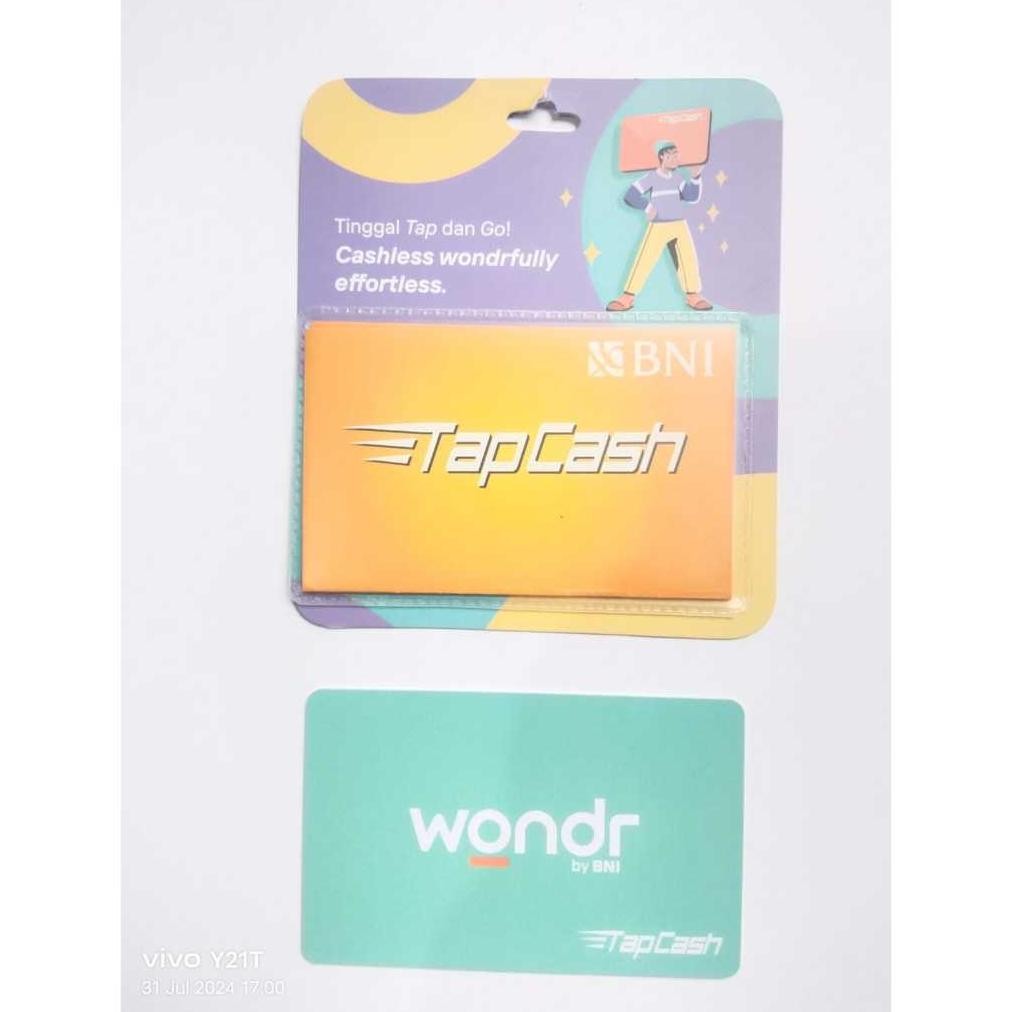 Rwet-23 Kartu Tapcash Bni Original Wondr Asli Bukan Custom Warna Tosca