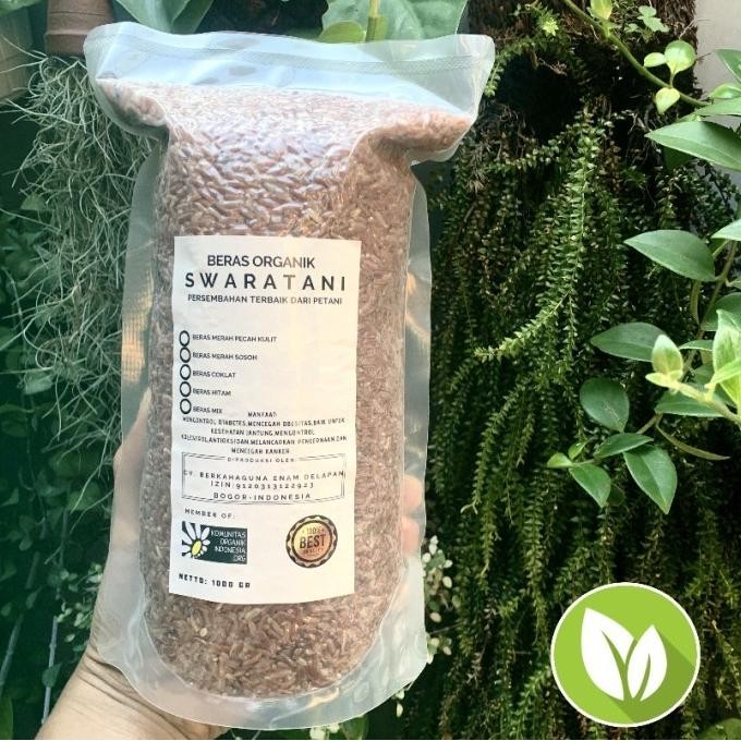 

Beras Merah Organik Sosoh 1 kg Swaratani nUg