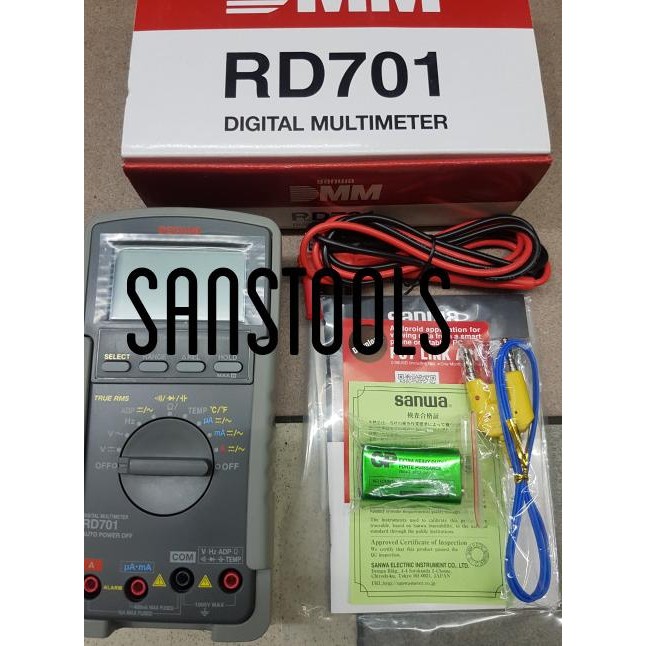 SANWA RD701 DIGITAL MULTIMETER MULTITESTER RD-701 ASLI