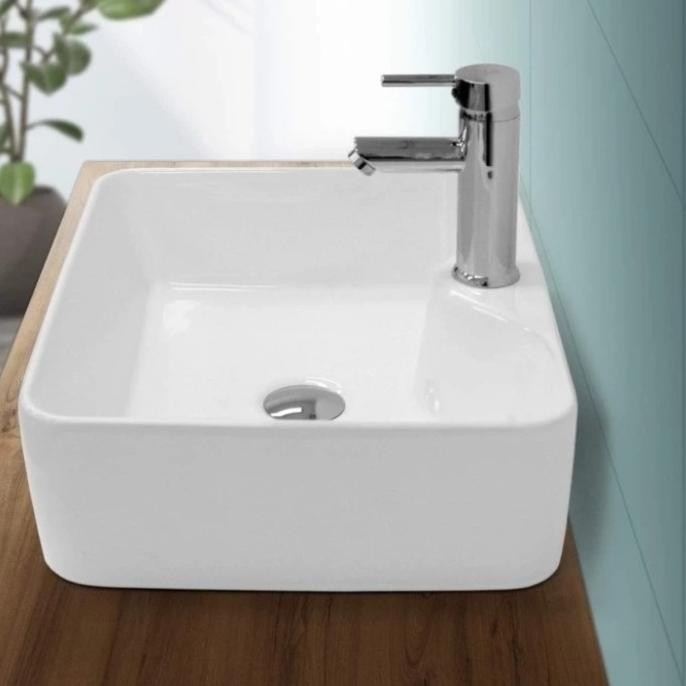 Wastafel  Meja Kotak  Keramik Mewah Classica Italiano Co