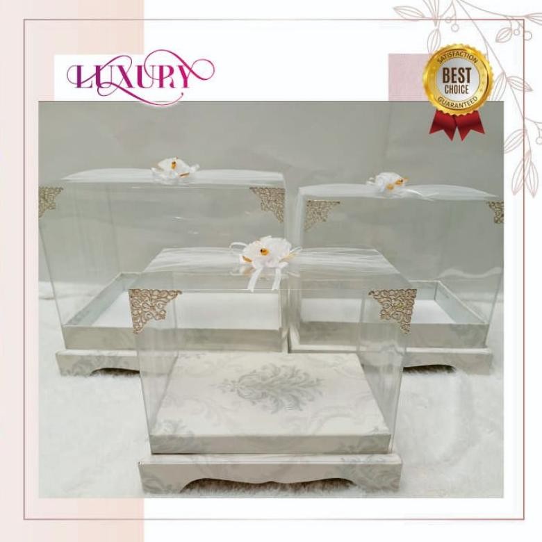 

Box mika Kotak Mahar pernikahan seserahan Set 3 KAKI