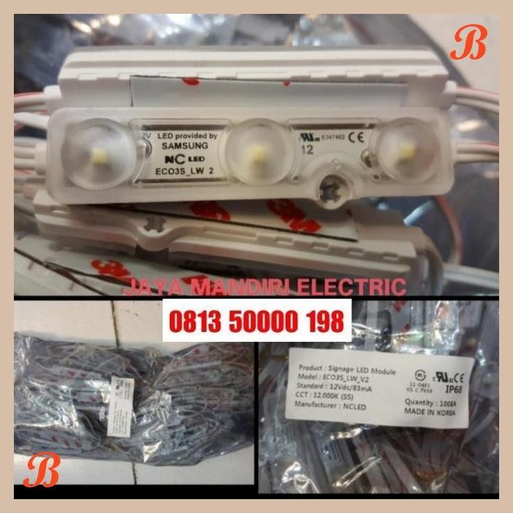 [JME] MODUL NCLED SAMSUNG 2835 1.2WATT ORIGINAL 3 MATA PUTIH MODULE NC LED