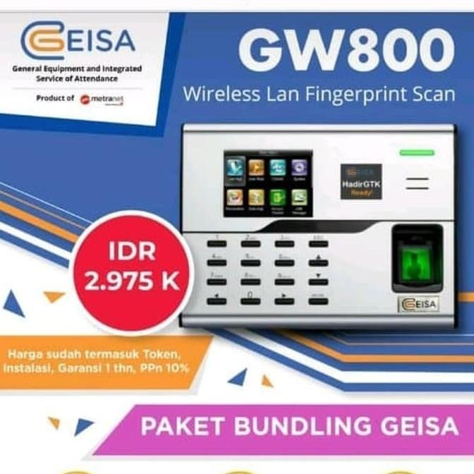 Mesin absen Geisa GW800 FingerPrint Geisa GW800