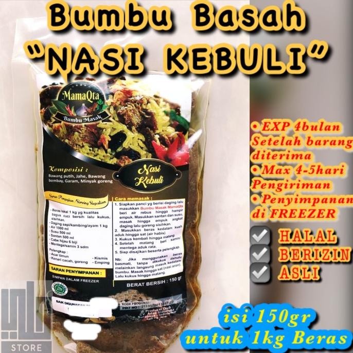 

BUMBU BASAH KABULI Bumbu Masak Nasi Kebuli Racik Praktis Instan Mudah nUg