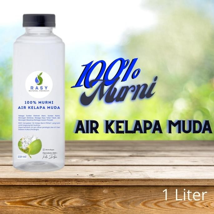 RASY - 1000ml 100% Pure Coco Water - Air Kelapa Muda Murni - 1 Liter nUg