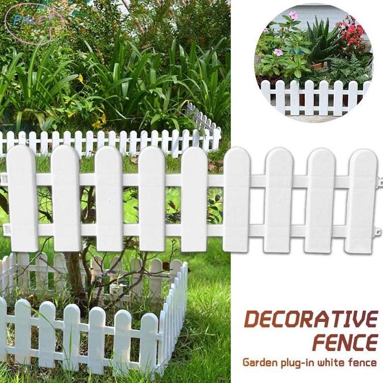 Bisa Cod Pagar Taman Shabby Chic Pagar Kebun Pagar Plastik Vintage Dekorasi Pagar Putih Dekorasi Dal