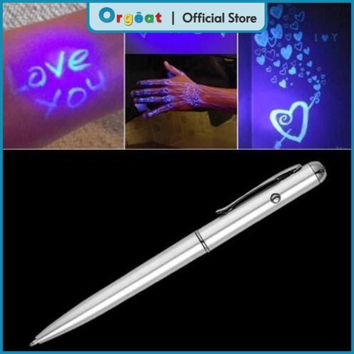 

OGT - Polpen Bolpoint Pena Invisible Tinta Tidak Terlihat Dengan Lampu UV Tulisan Rahasia High Quality by ORGEAT