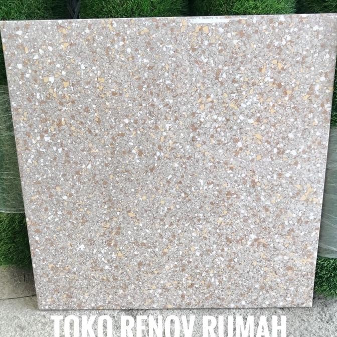Keramik 50x50 terazzo (glossy)/ keramik dinding dapur/ keramik teraso