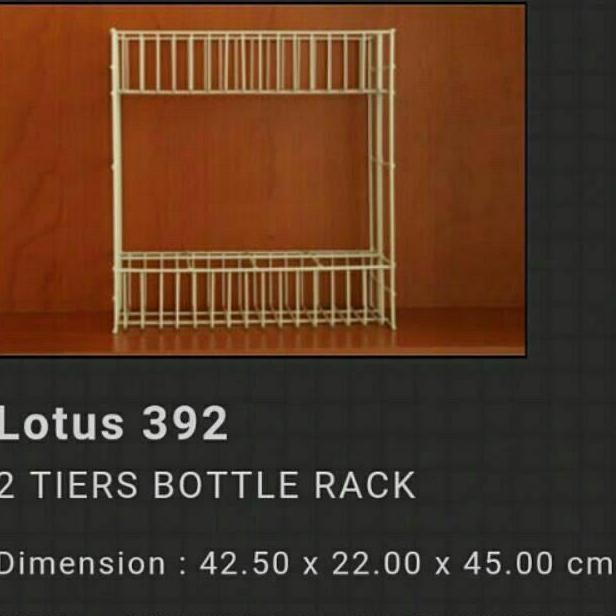 rak botol rak dapur rak gelas besi susun 2