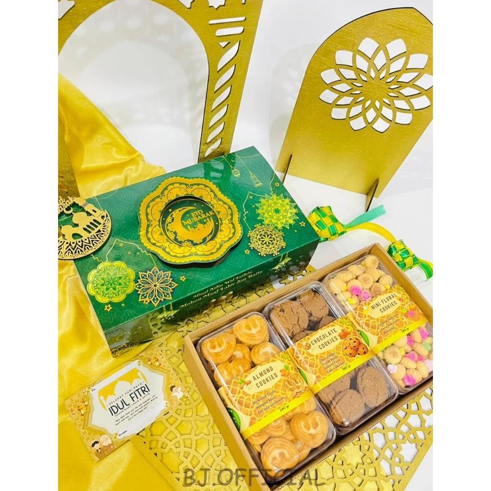 

READY NEW PARCEL LEBARAN 2025 HAMPERS ISI 3 SLIDING BOX / BOX MODEL SLIDING / 100% HALAL MUI !!!