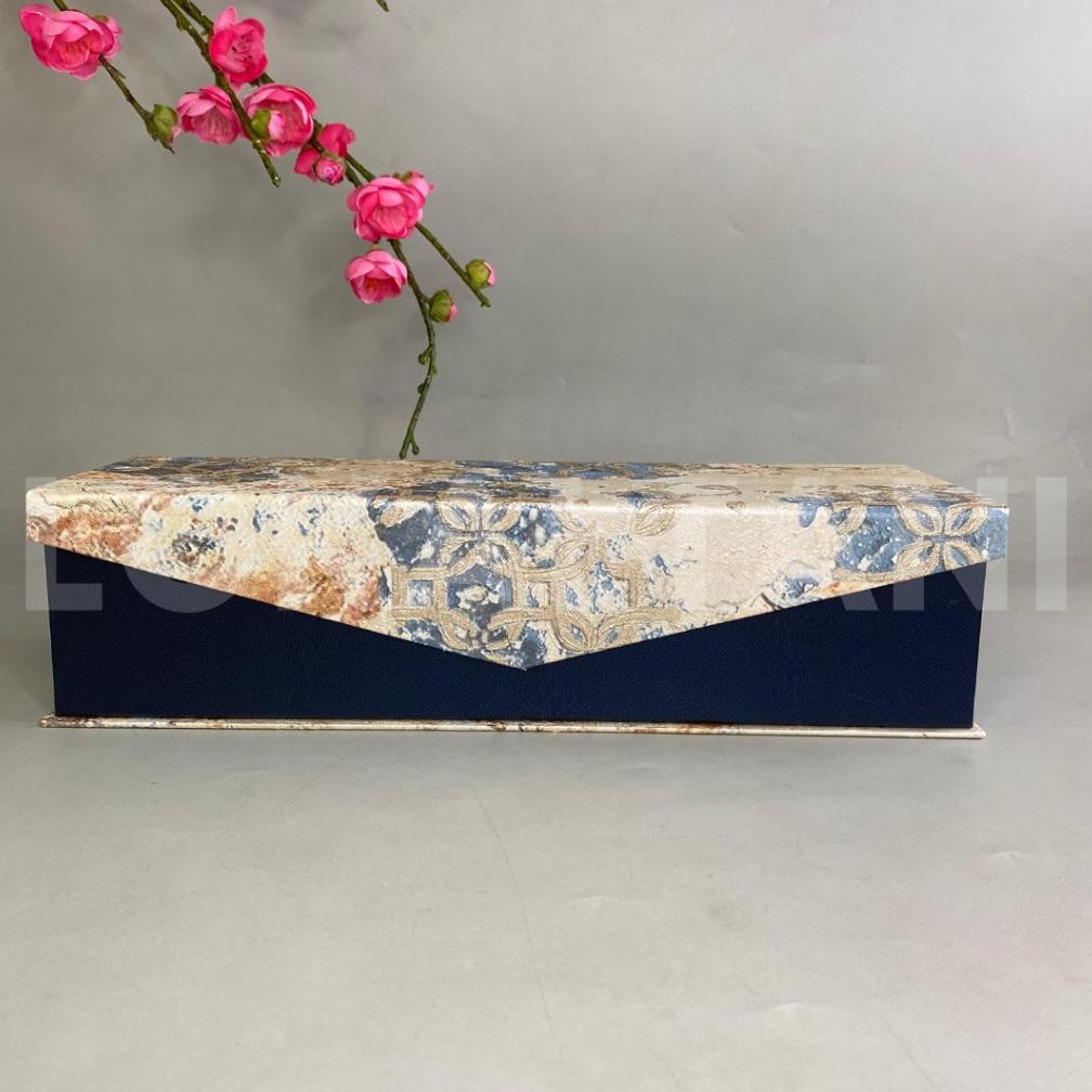 Box Kue Kering Lebaran 3 Toples 250gr Navy/ Box Hampers Kue Kering 3 Toples/ Box Lebaran Full Walpap