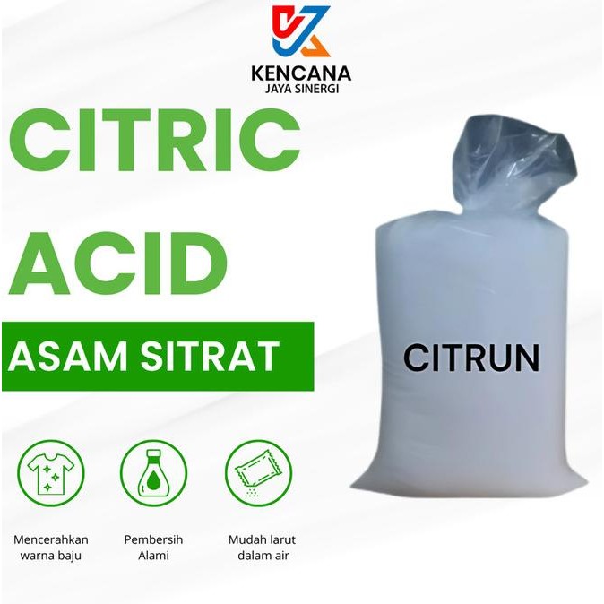 

Citrun / Citric acid monohydrate / Asam sitrat 1kg nUg