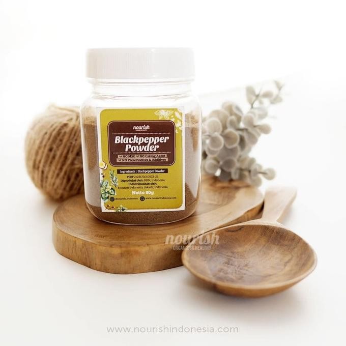 

Nourish Indonesia, Black Pepper Powder 80 gr nUg