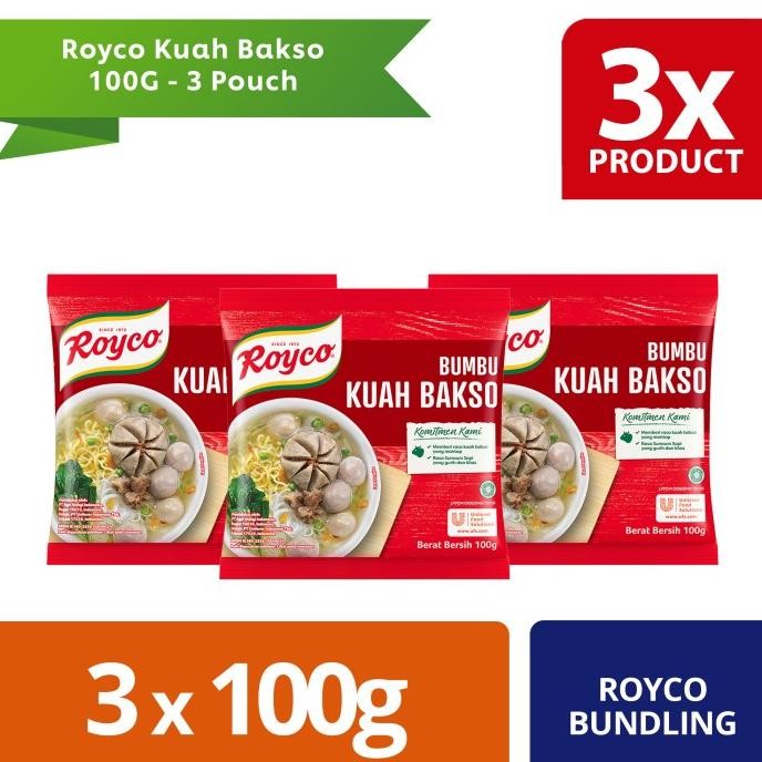 

Royco Kuah Bakso 100G - 3 Pouch nUg