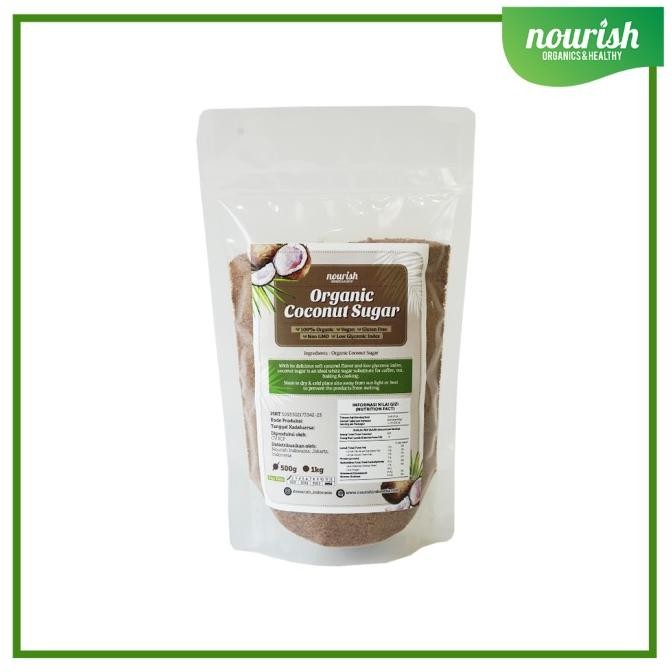 

Nourish Indonesia, Organic Coconut Sugar 500gr nUg