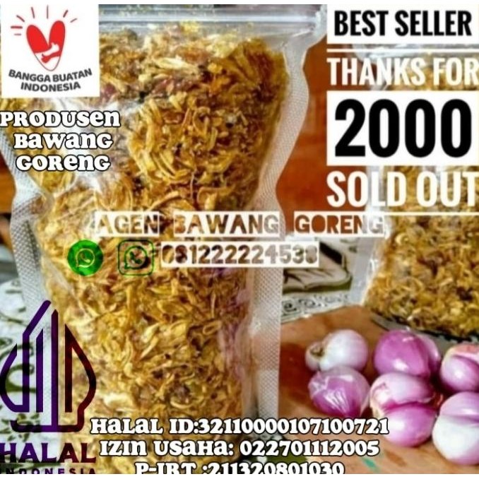 

Bawang goreng super murah asli nUg