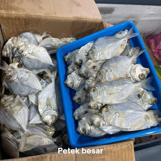 

ikan asin petek kecil besar 500 gram nUg
