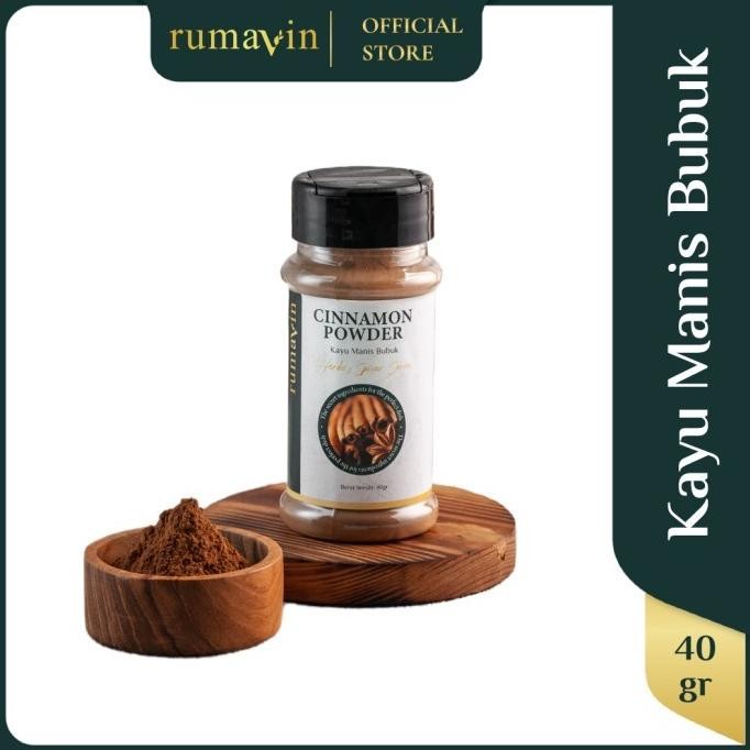 

Rumavin - Premium Rempah Cinnamon Powder / Kayu Manis Bubuk Botol 40gr nUg