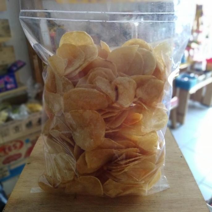 Keripik Kentang Manohara Asin Original 250gram / cemilan kiloan nUg