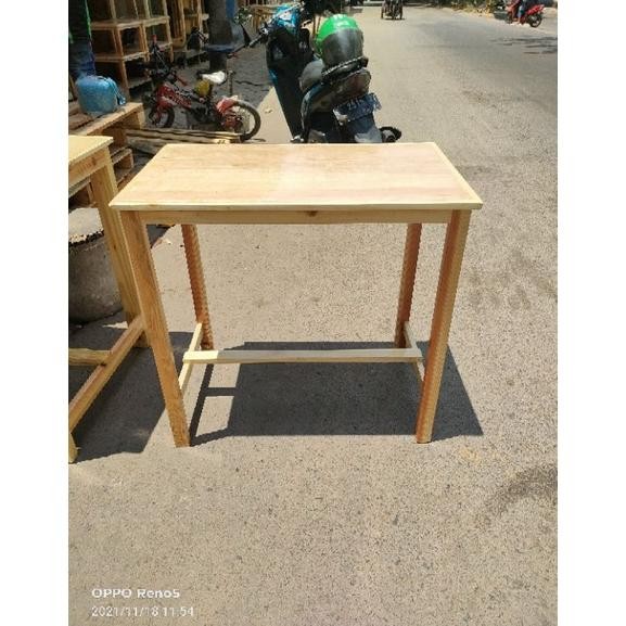 

TERMURAH MEJA BELAJAR/MEJA MAKAN MINI /MEJA KOMPOR JATI BELANDA 80X45X75 PXLXT