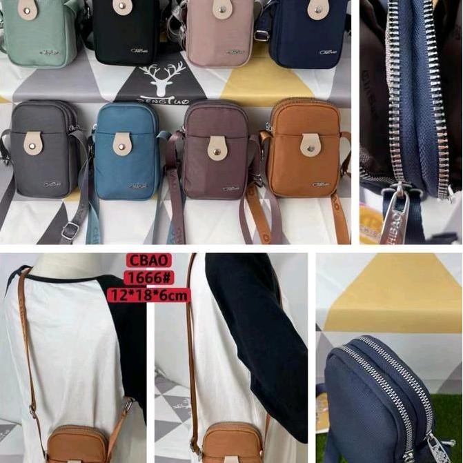 Dearglow- Tas Selempang Wanita Chibao Ory Import 1666 Kanvas