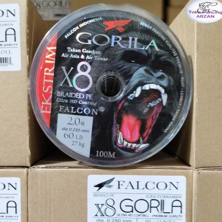 TT60 fgk-24 PE FALCON GORILA X8 Multicolour Utk Air Asin dan Air Tawar Sale Terlaris