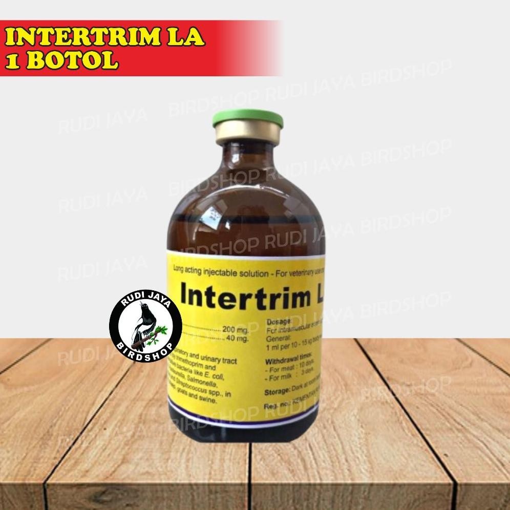 Do86 gh-6 INTERTRIM LA 100ML INTERTRIM 100ML INTER TRIM ASLI TMC HOLLAND ORIGINAL OBAT ANTIBIOTIK HE
