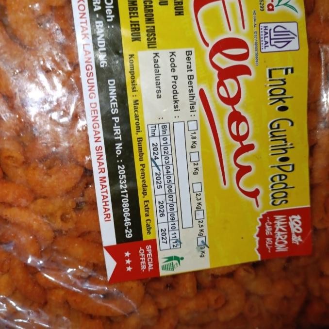 

Grosir Makaroni Bantet Pedes 3Kg