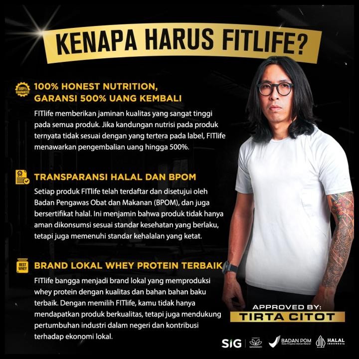 Terlaris Fitlife Creaflex Pure Creatine Monohydrate Creatine Creatine  Protein Good Quality