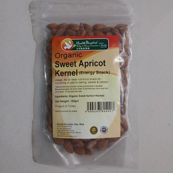 

Grosir Organic Sweet Apricot Kernel 150G. Biji Aprikot Manis Organik