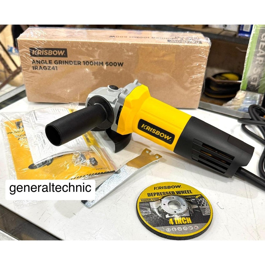 Gerinda Krisbow 600W IRAGZ41 Gerinda Tangan 4" Krisbow IRAGZ41 Grinder Krisbow