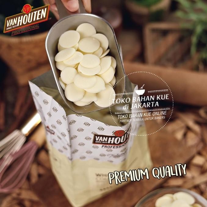 

Van Houten 500gr White Compound Coin Baking Chocolate Professional liquid