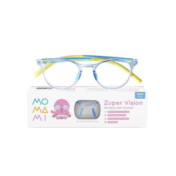 Promo Momami Kids Zuper Vision Anti-Blue Light Glasses Blue Yellow