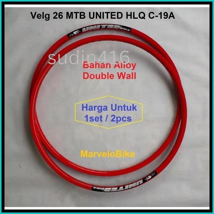 RIM VELG SEPEDA 26 MTB UNITED 36 HOLE
