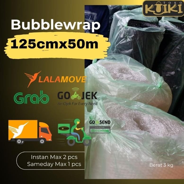 

gh-56 TR24 Plastik BubbleWrap 125cmx50m BUBBLE WRAP ROLL Sale Premium