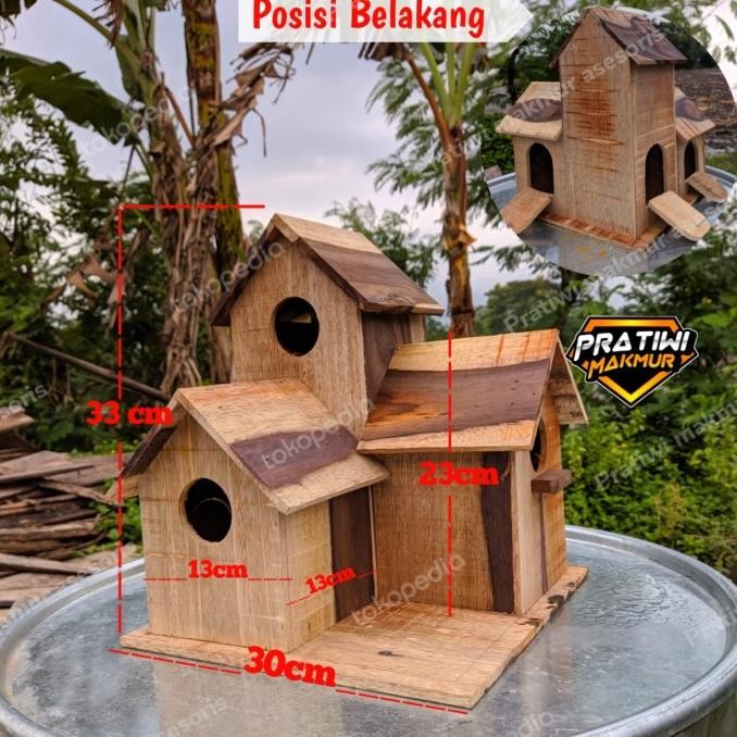 Glodok Rumah Parkit Susun Tiga Glodok Lovebird Koloni Rumah Hamster | BEST QUALITY