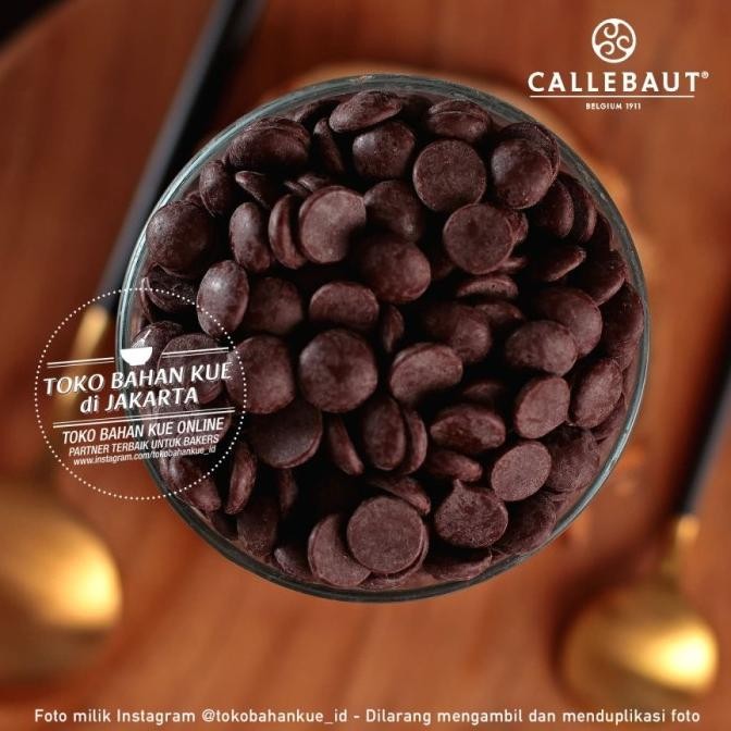 

Callebaut 60,1% 250gr Dark Chocolate Couverture 604038 Cokelat Baking liquid