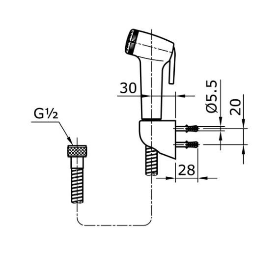 Jet Shower Toto / Toilet Shower Toto / Bidet Shower / Shower Spray Original Dan Terpercaya