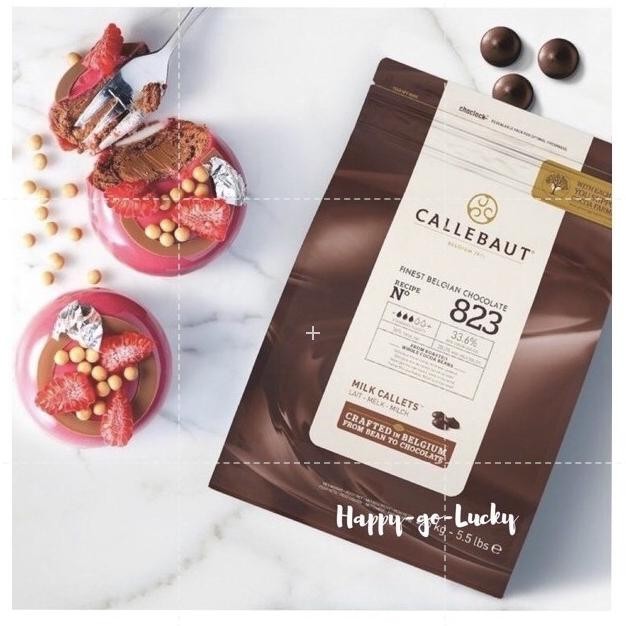 

Callebaut 823 Milk Chocolate kemasan 100 / 250 gr liquid