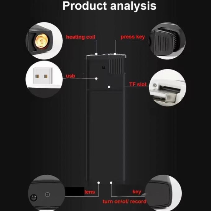 Korek Api Kamera Mini - Spy Cam Lighter HD K6