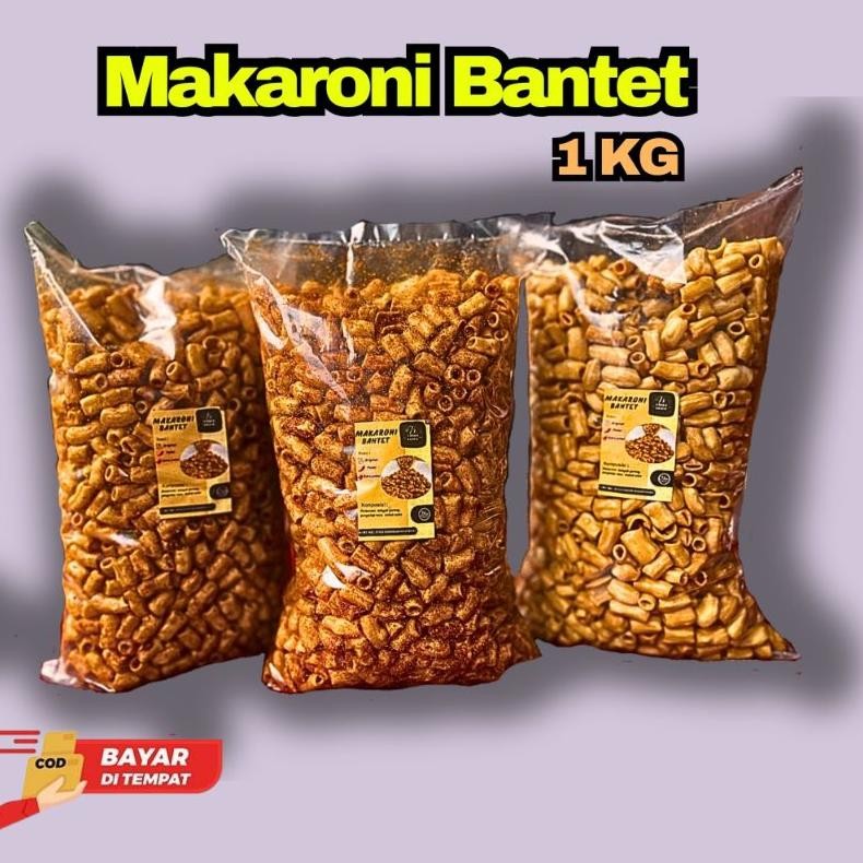 

HJ MAKARONI BANTET BANTAT PEDAS KILOAN 1KG KHAS TASIKMALAYA KRIWIL KERANG