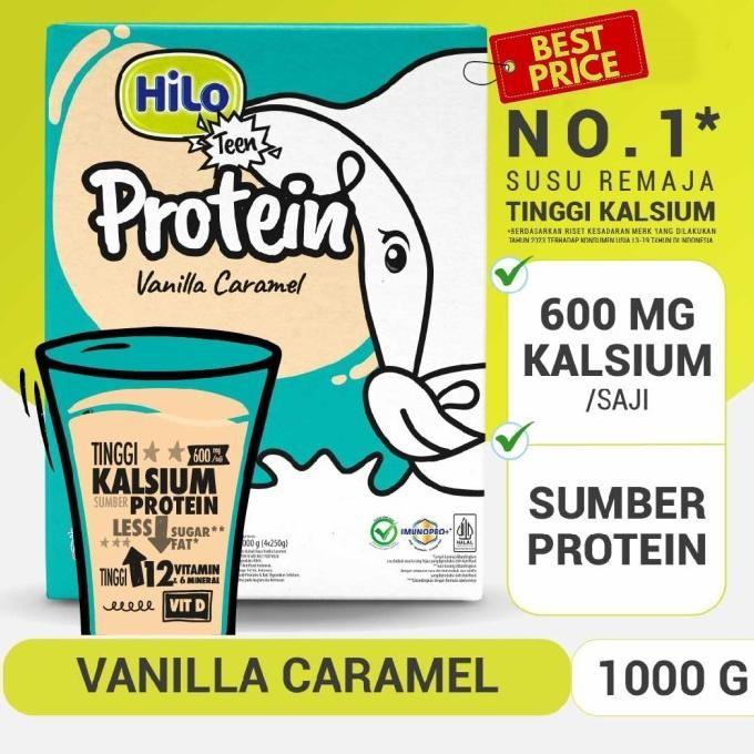 

Hilo Teen Vanilla Caramel 1000G Susu Tinggi Kalsium Protein Peninggi Terbaru