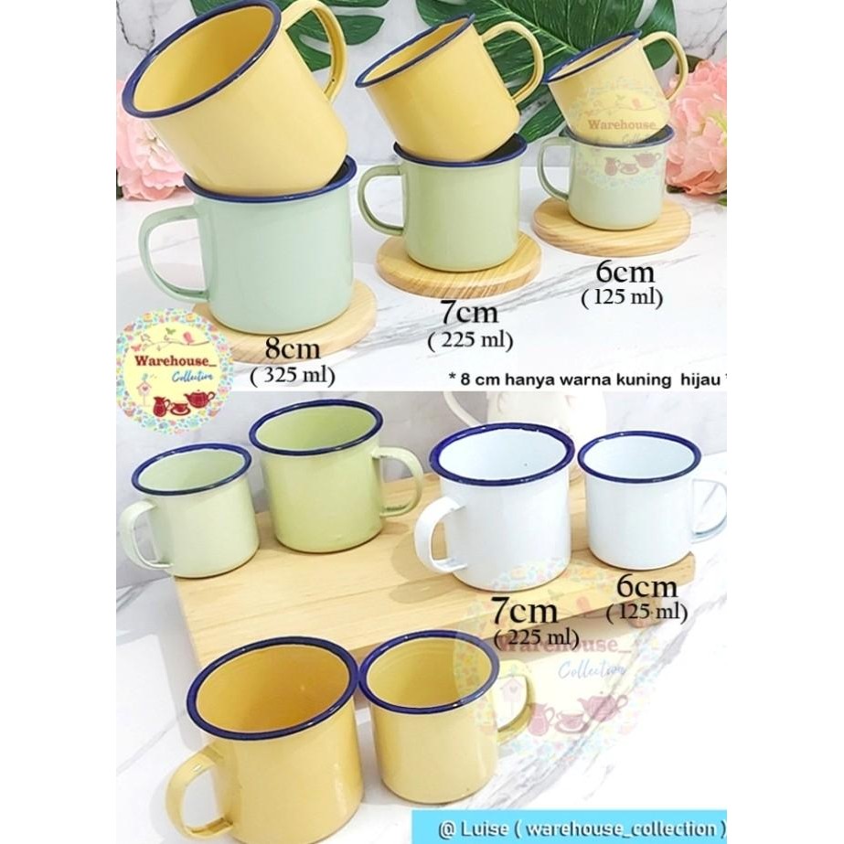 Cangkir Enamel 8Cm Polos