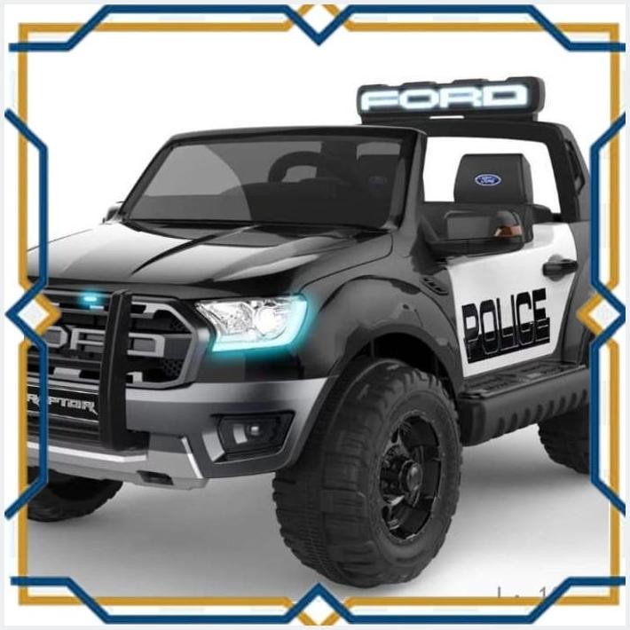 [EUR] MAINAN ANAK MOBIL AKI FORD RAPTOR POLICE + CAT DUCO (SUBSIDI ONGKIR)