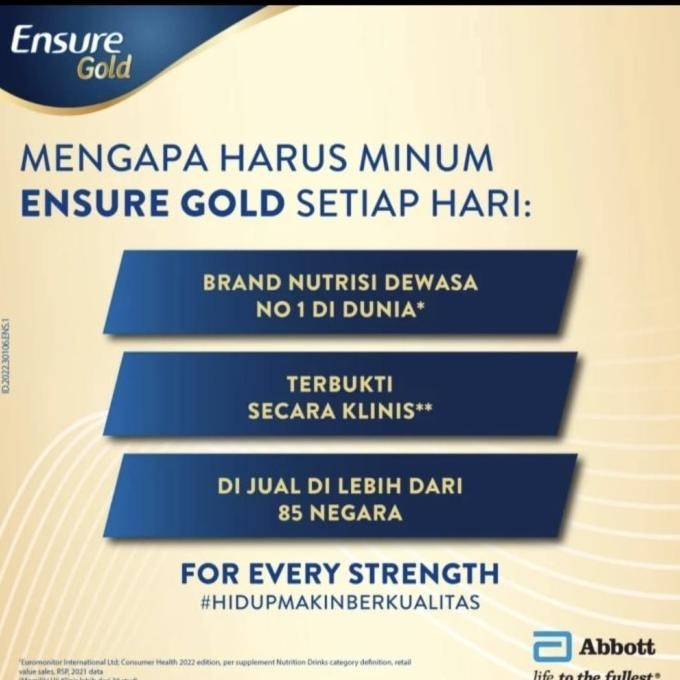 

Ensure Gold Hmb Vanila Coklat 800 Gr Vanila / 800 Gr Terbaru