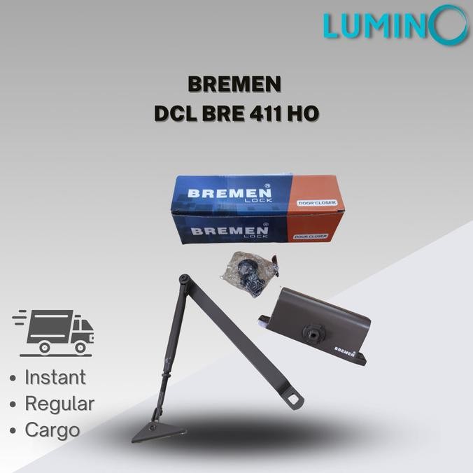 BEBAS ONGKIR - Door Closer Bremen Lock 411 HO / DCL BRE 411 HO Penahan Pintu / Penutup Pintu Otomati