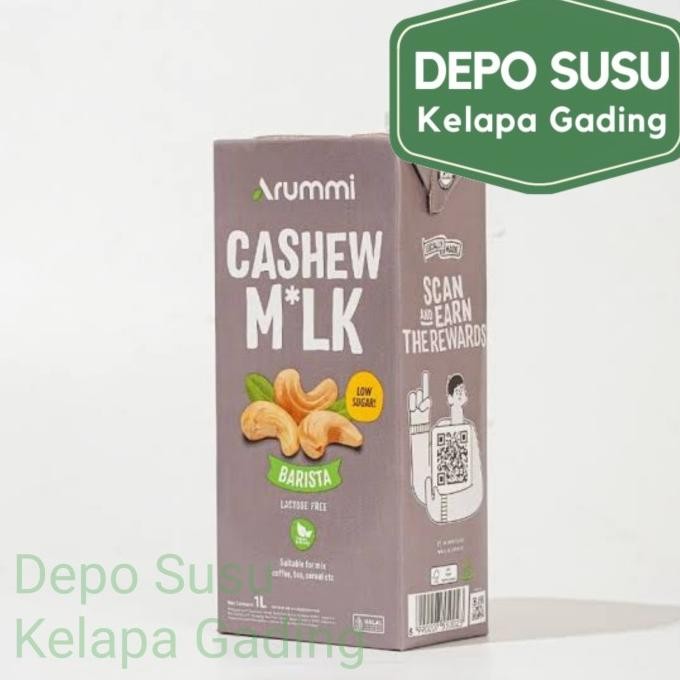 

Arummi Cashew Drink 1 Liter Milk | Susu Kacang Mete Classic Barista Terbaru