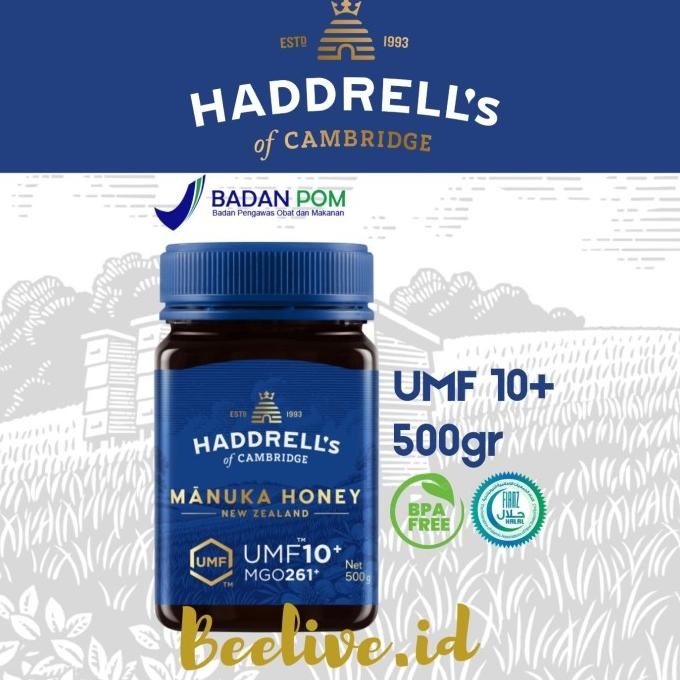

Madu Haddrells Manuka Honey Umf 10+ Mgo 263+ 500Gr Best Seller